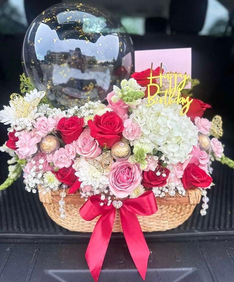 Pink Rose Face Mask Set